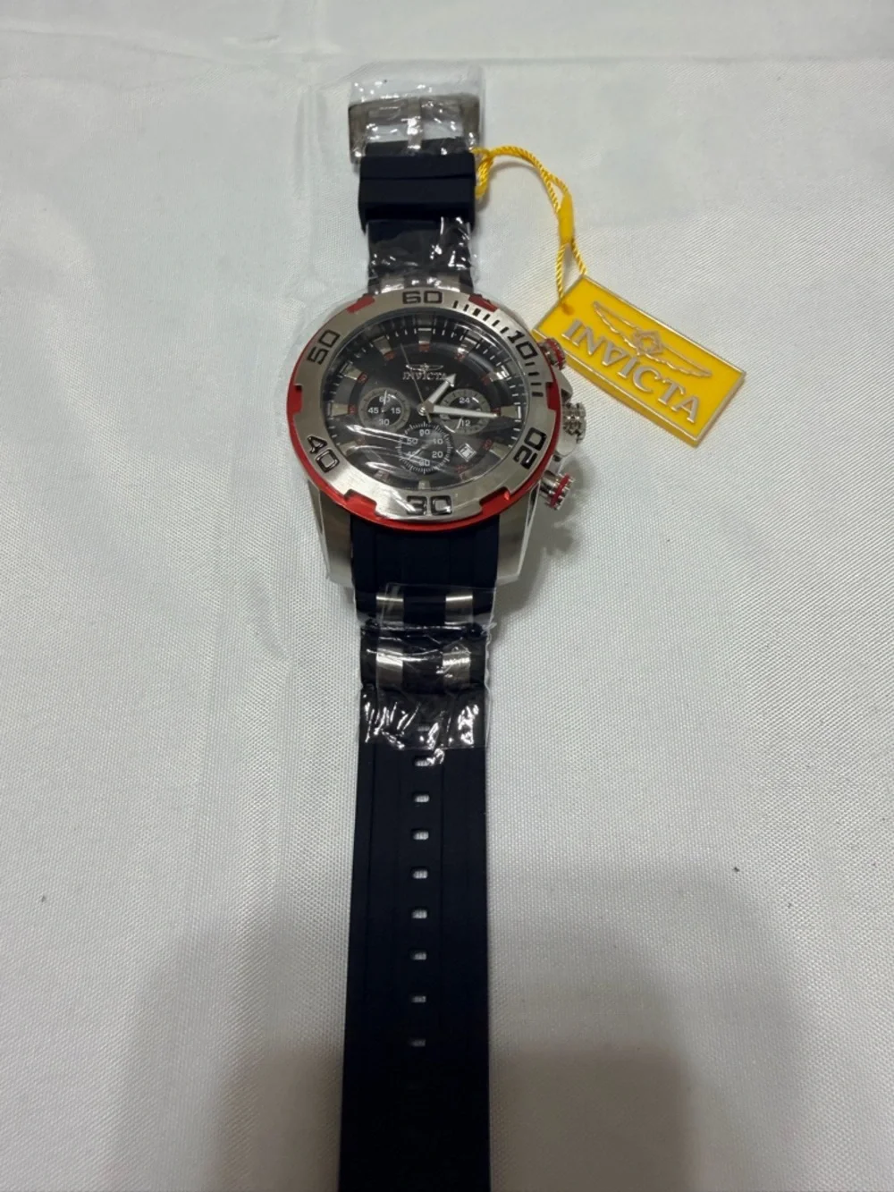 Invicta Men's Sport Chronograph Watch - Black & Red